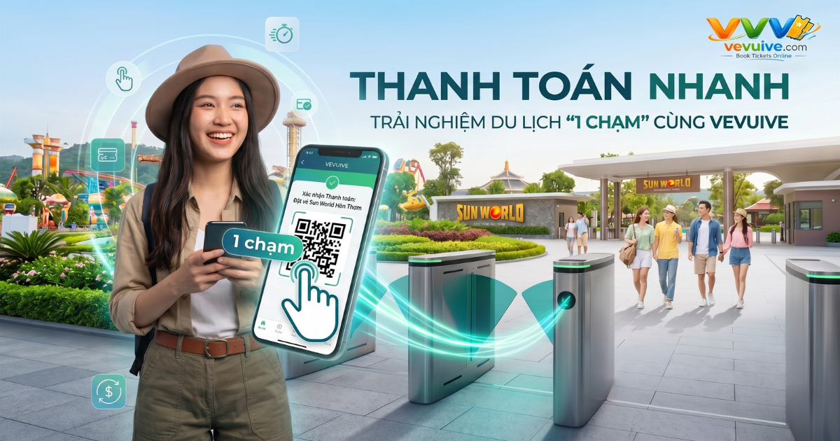 Cách thanh toán nhanh khi đặt vé: Trải nghiệm du lịch "1 chạm" tiện lợi